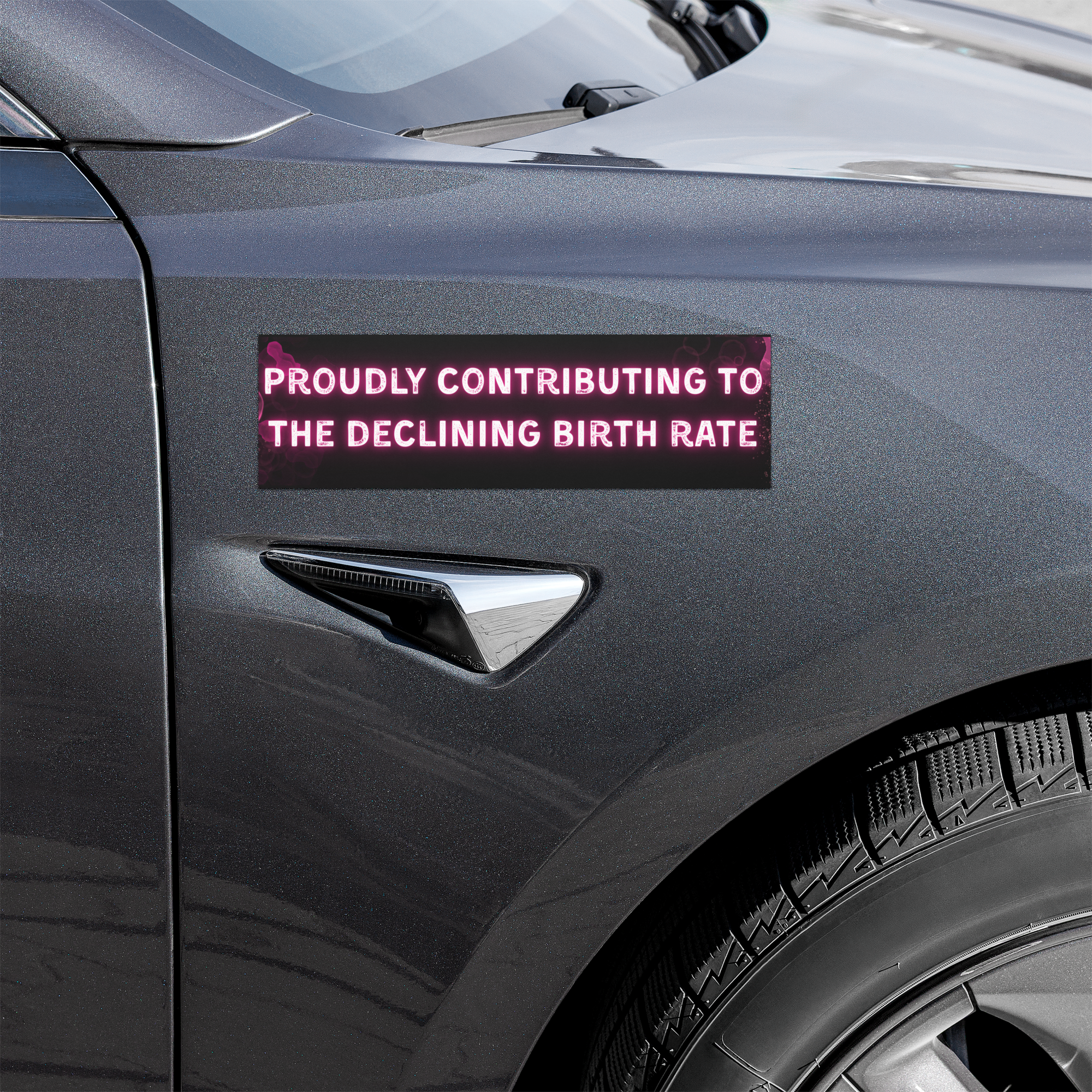 Proudly Contributing to the Declining Birth Rate | Car Magnet