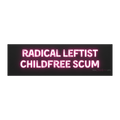 Radical Leftist Childfree Scum | Car Magnet