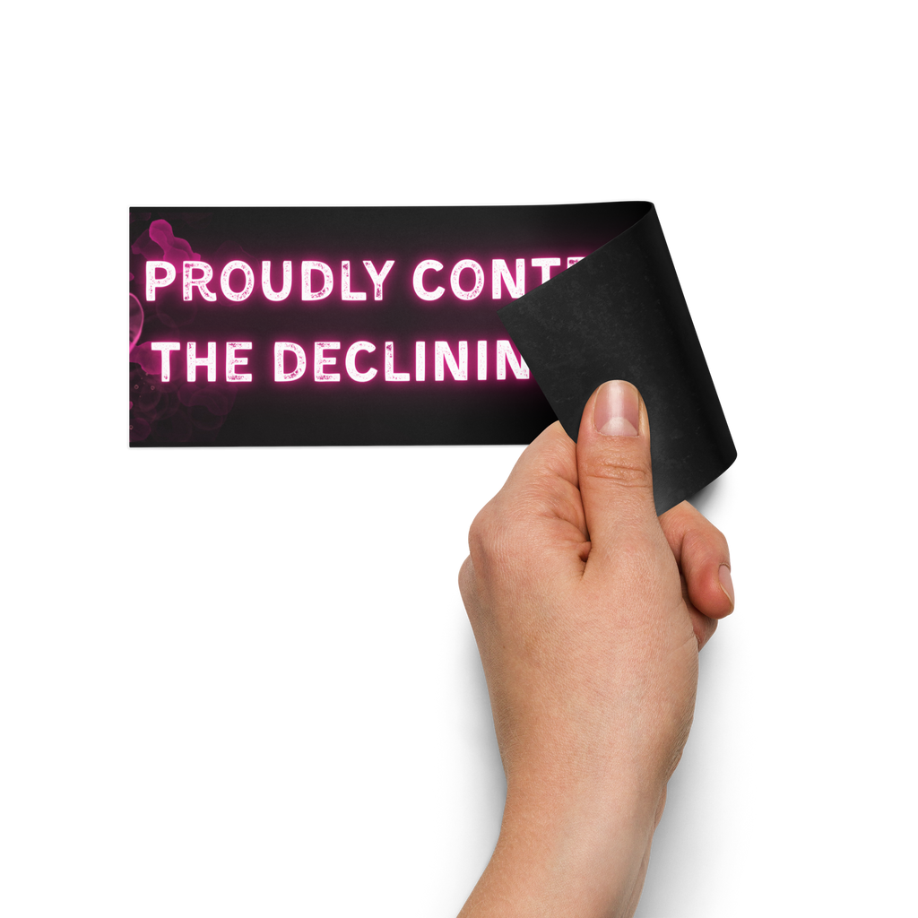 Proudly Contributing to the Declining Birth Rate | Car Magnet