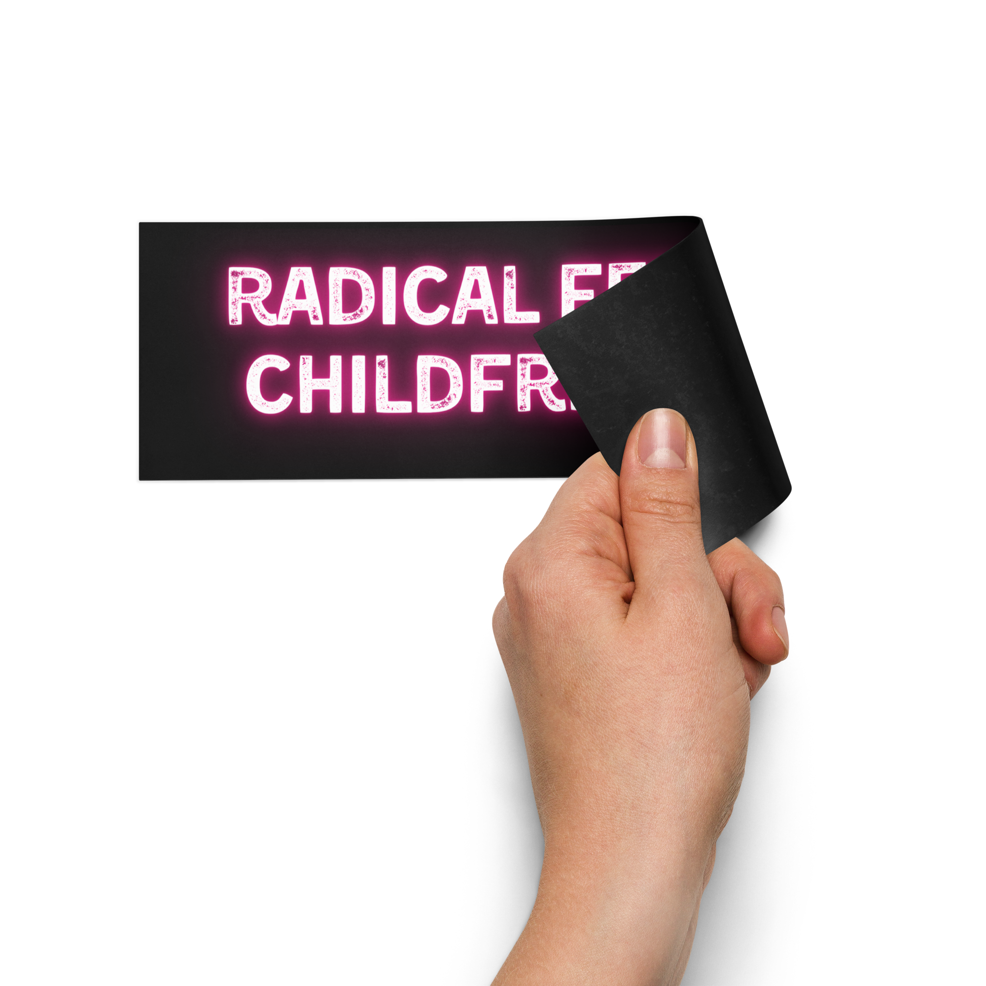 Radical Feminist Childfree Scum | Car Magnet