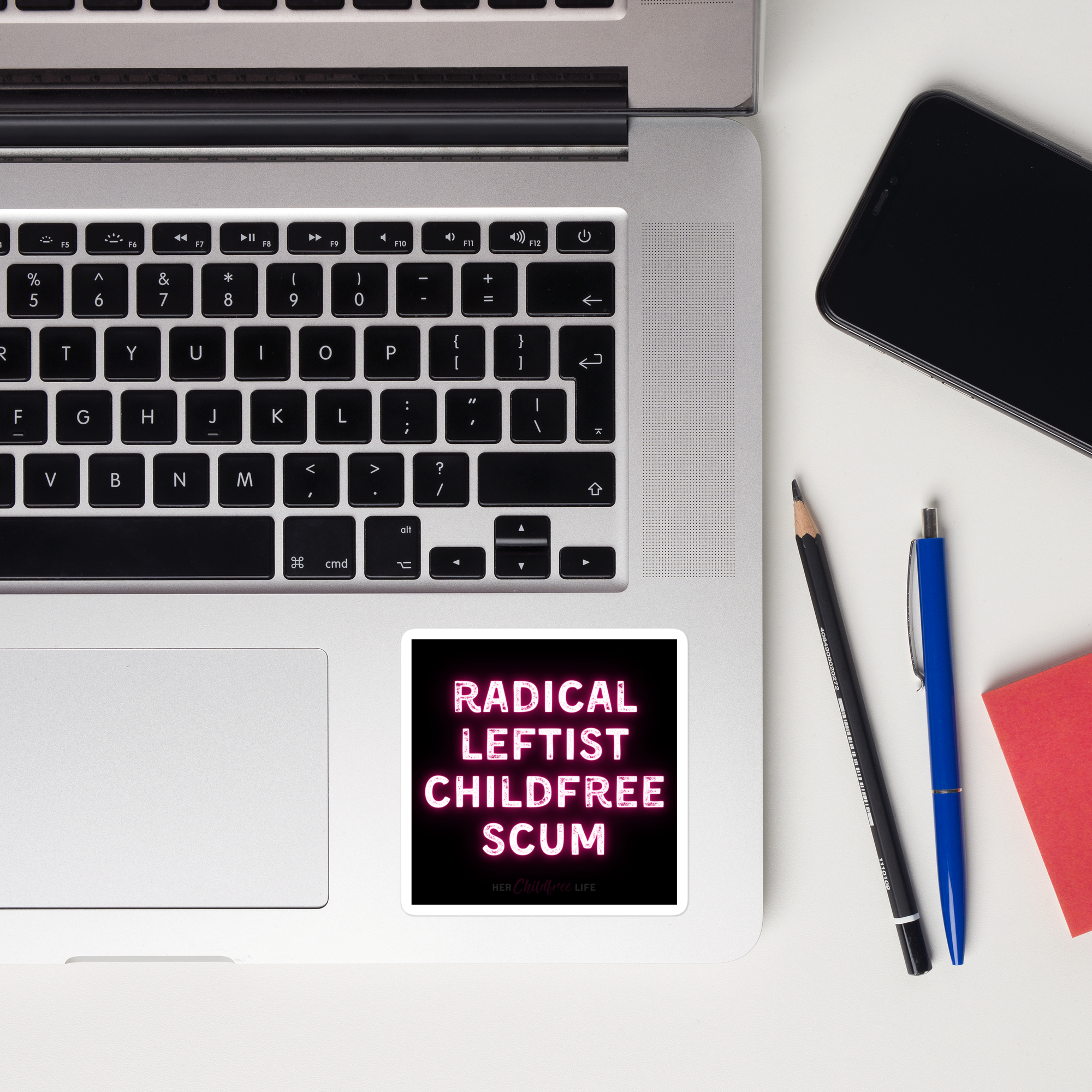 Radical Leftist Childfree Scum | Sticker